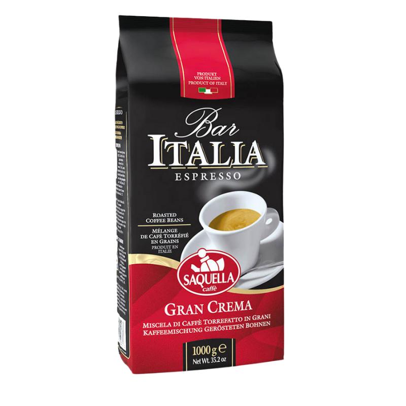 Saquella Bar Italia Gran Crema Espresso 1000g Bohnen